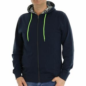 FELPA FULL ZIP BLU